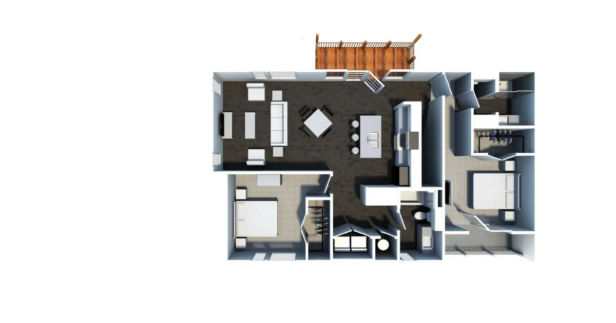 Unit 1211 B12 Two bedroom loft Wimbledon Green